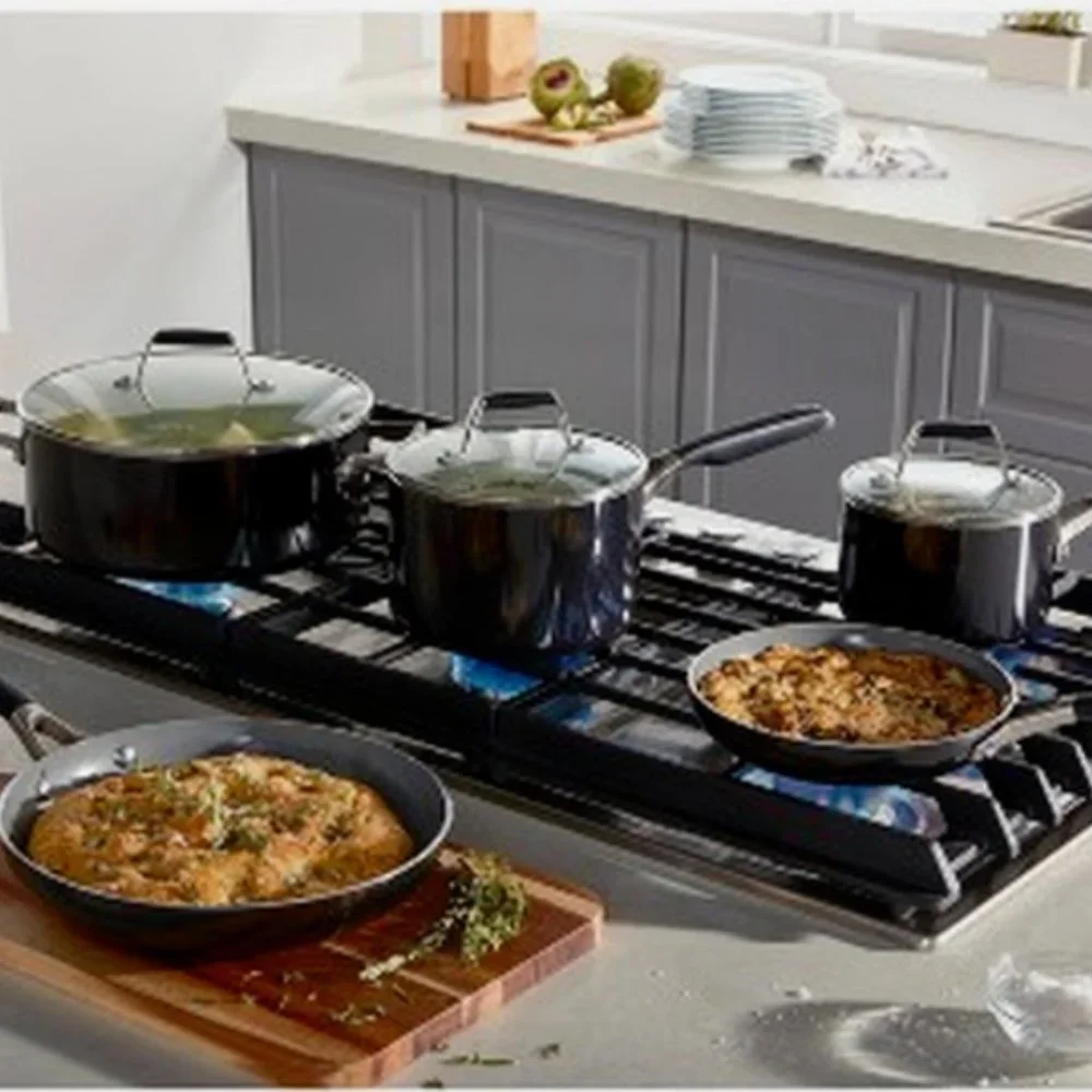 Calphalon 8pc Oil Infused Ceramic Cookware Set ( NEW WITH BOX) - Picture 2 of 8
